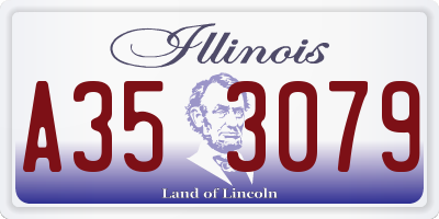 IL license plate A353079