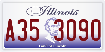 IL license plate A353090