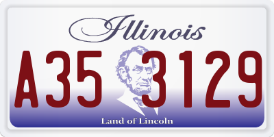 IL license plate A353129