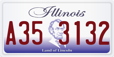 IL license plate A353132