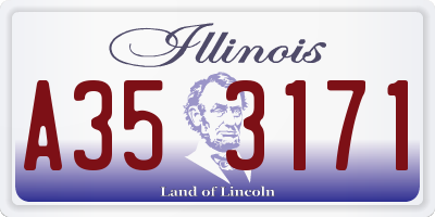 IL license plate A353171