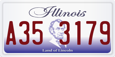 IL license plate A353179