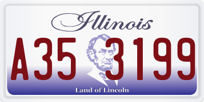IL license plate A353199