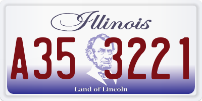 IL license plate A353221