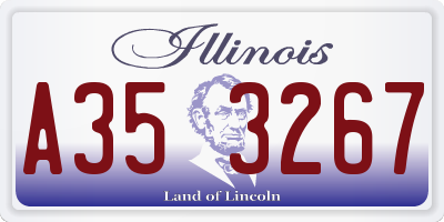 IL license plate A353267