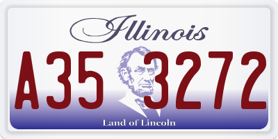 IL license plate A353272