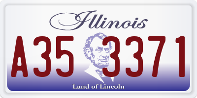 IL license plate A353371