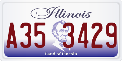 IL license plate A353429