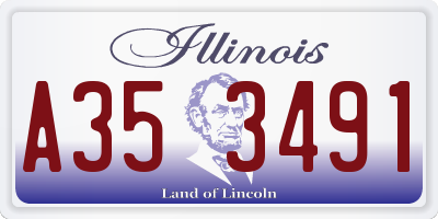 IL license plate A353491