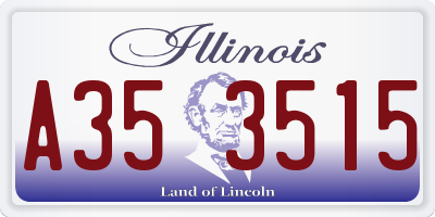 IL license plate A353515