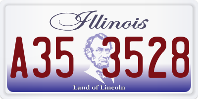 IL license plate A353528