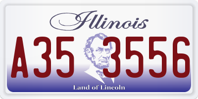 IL license plate A353556