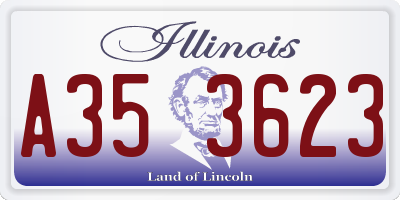 IL license plate A353623