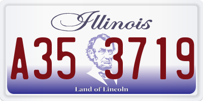 IL license plate A353719