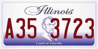 IL license plate A353723