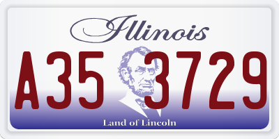 IL license plate A353729
