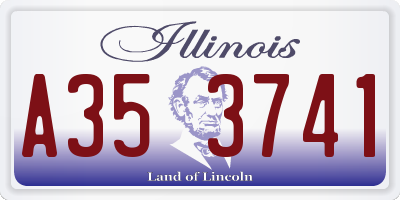 IL license plate A353741