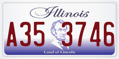 IL license plate A353746