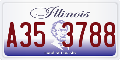 IL license plate A353788