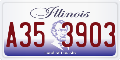 IL license plate A353903