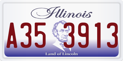 IL license plate A353913