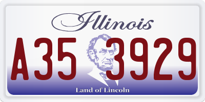 IL license plate A353929