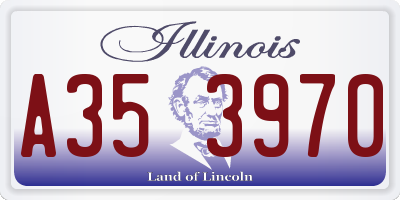 IL license plate A353970