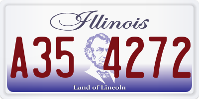 IL license plate A354272