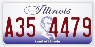IL license plate A354479
