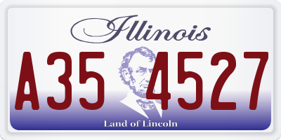 IL license plate A354527