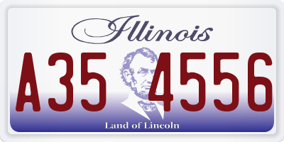 IL license plate A354556