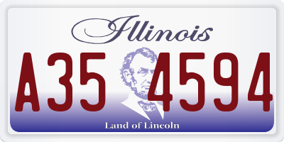 IL license plate A354594