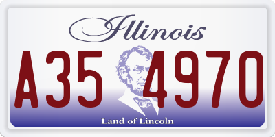 IL license plate A354970