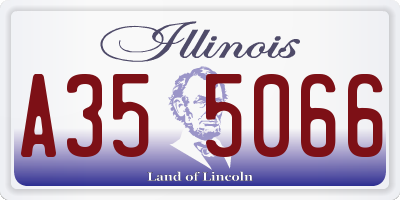 IL license plate A355066