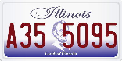 IL license plate A355095