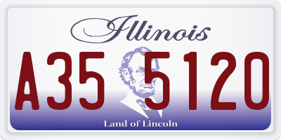 IL license plate A355120
