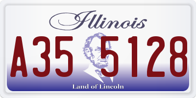 IL license plate A355128