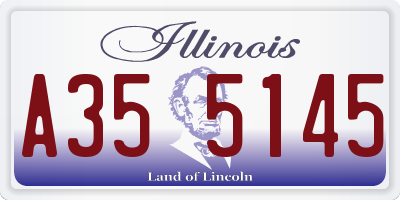 IL license plate A355145