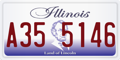 IL license plate A355146