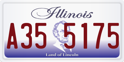 IL license plate A355175