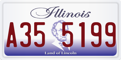 IL license plate A355199