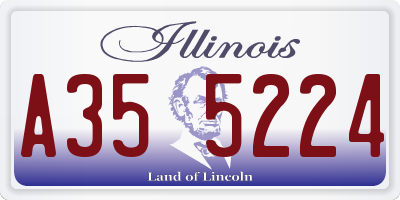 IL license plate A355224