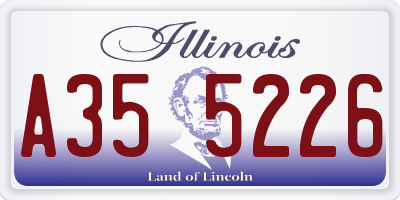 IL license plate A355226