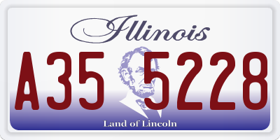 IL license plate A355228