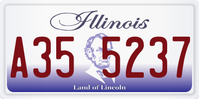 IL license plate A355237