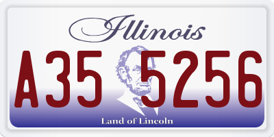 IL license plate A355256