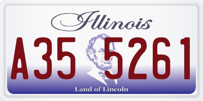 IL license plate A355261