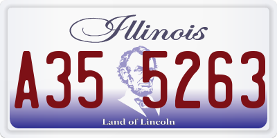 IL license plate A355263
