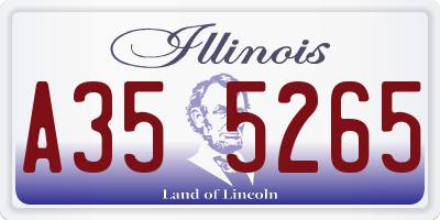 IL license plate A355265