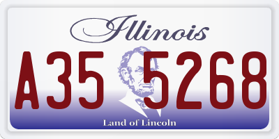 IL license plate A355268